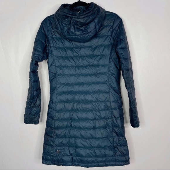 Lululemon Womens 4 Blue Pack It Down Jacket Long Lightweight 700 Fill Goose Down - Picture 2 of 2